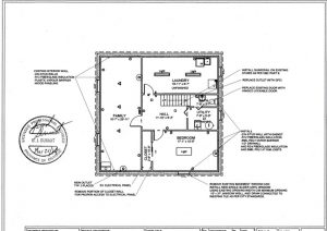 Engineering Drawing of Basement Renovation