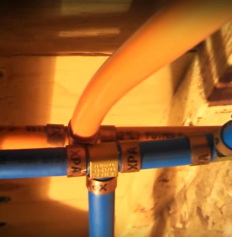 Blue and Orange Kitec Piping via Brian Imeson